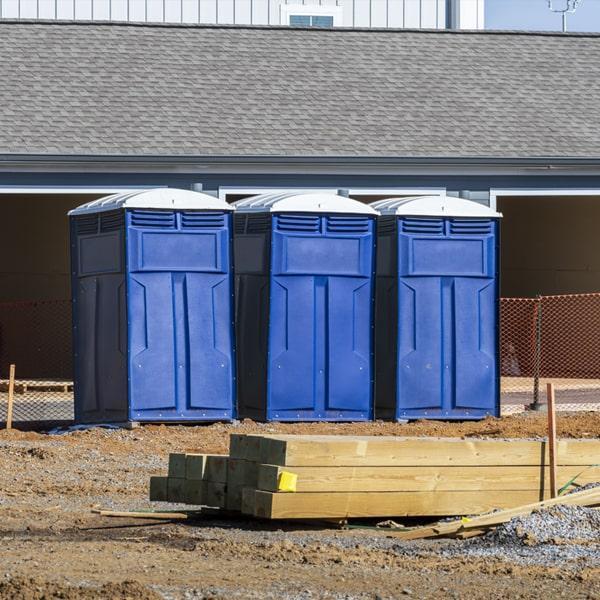 Heavy-duty construction site porta potty in Mason, Michigan